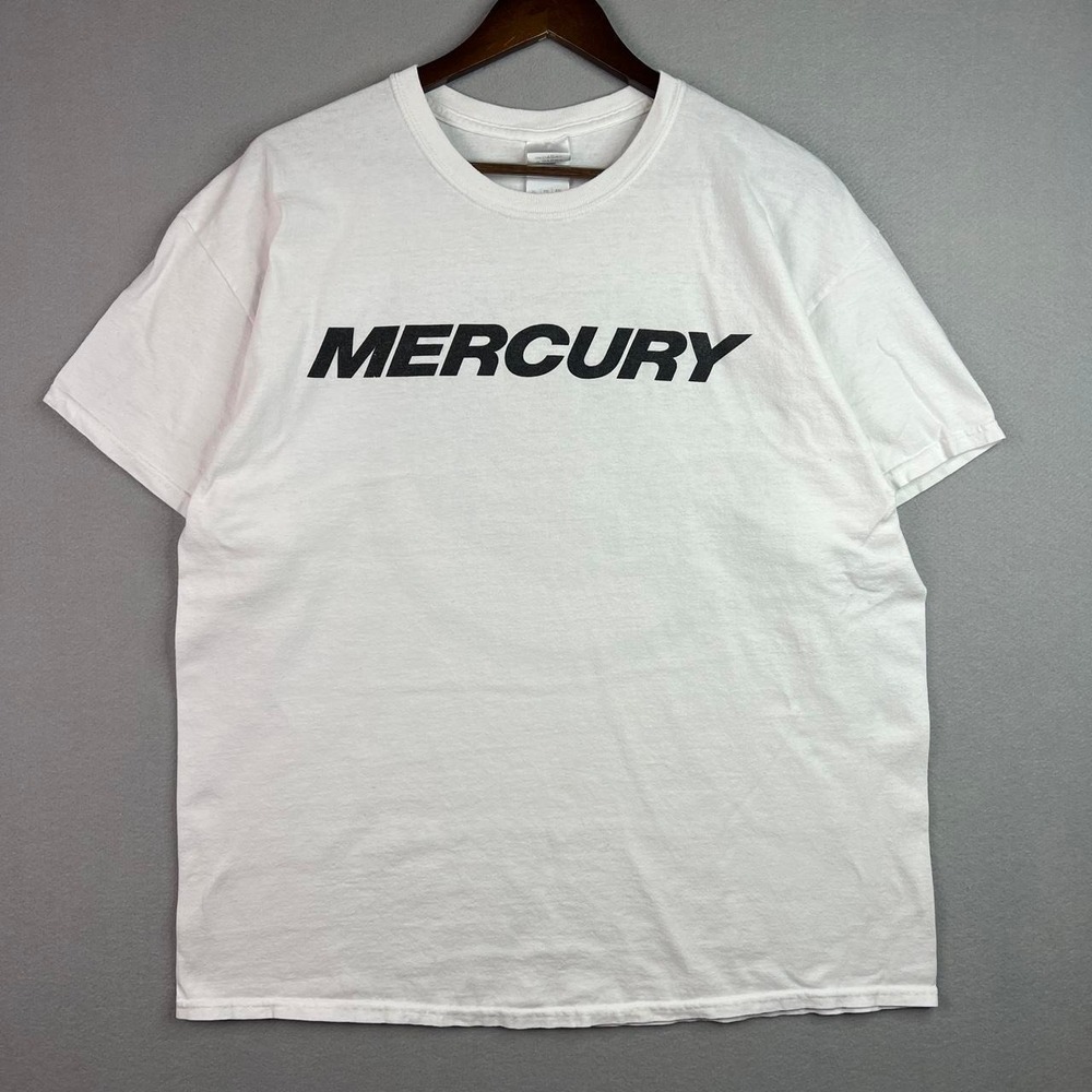 Mercury Boating Brand Big Logo White Tee Shirt XL
